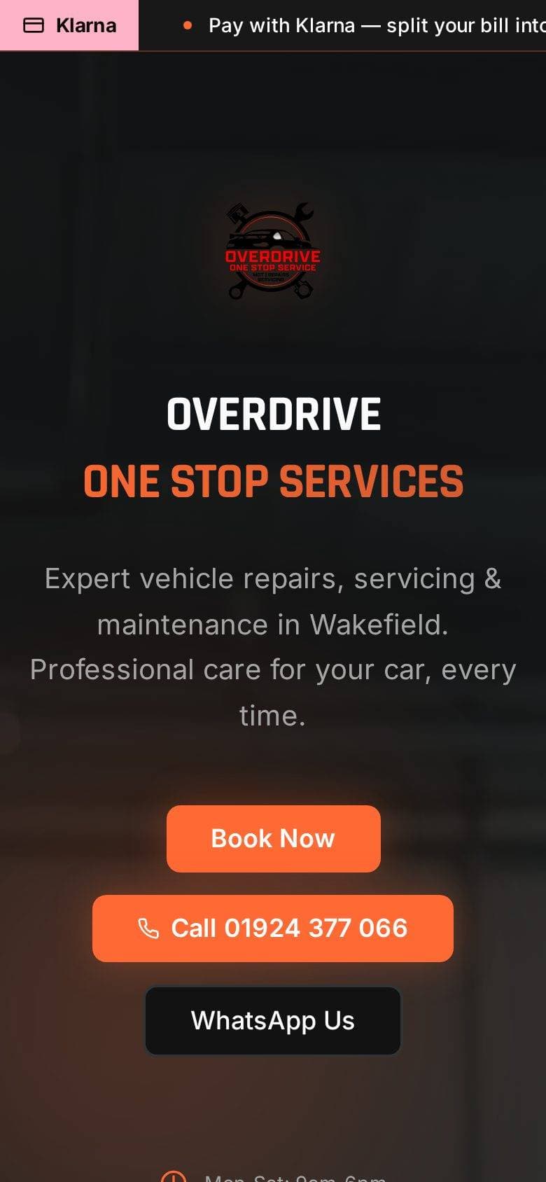 Overdrive One Stop Services on a phone
