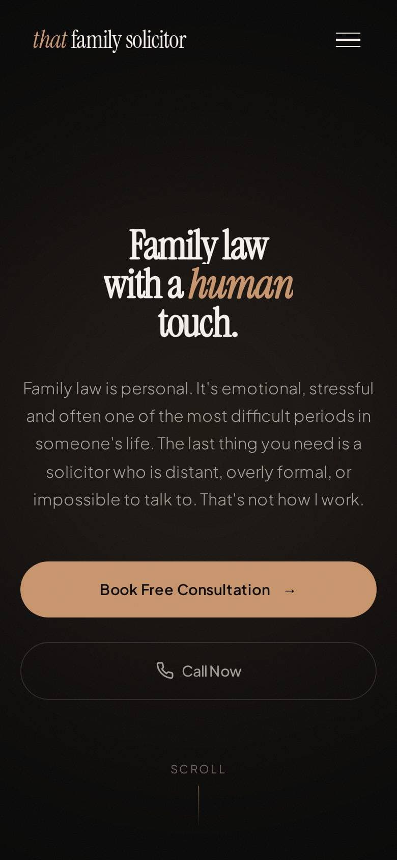 That Family Solicitor on a phone